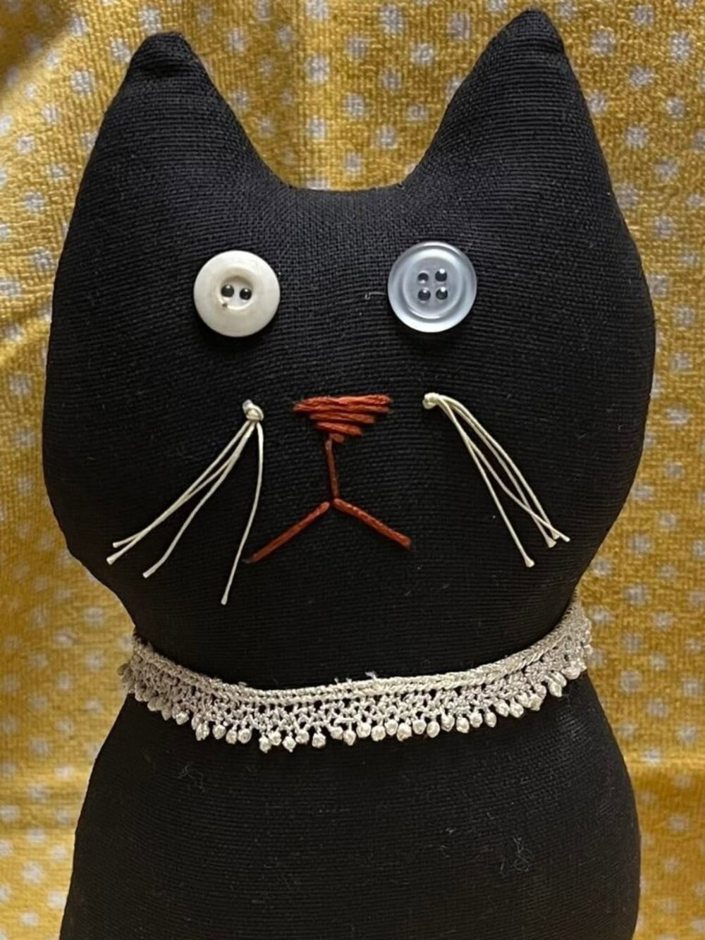 Black Cat handmade standing Craft - needs a new home